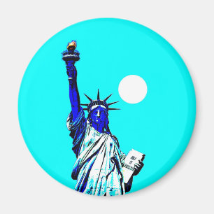 Aimant Statue de New York de Liberty Pop Art