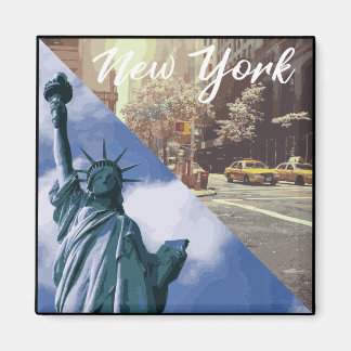 Aimant Statue de New York de Liberty Taxi