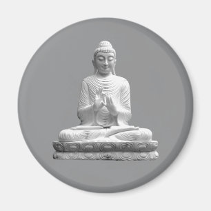 Aimant Statue du Bouddha blanc