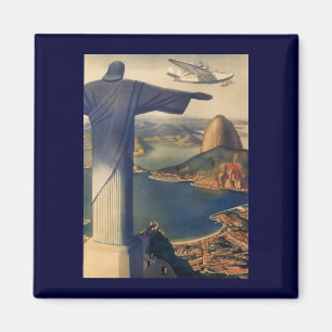 Aimant Statue du Christ Rédempteur, Rio De Janeiro, Brési