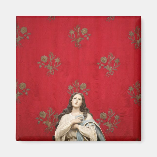 Aimant Statue d'une vierge dans une église de Spaccanapol (Devant)