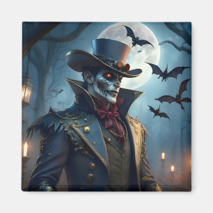 Aimant Steampunk Southern Gothic Zombie Halloween