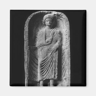 Aimant Stela funéraire d'un homme, découvert dans le
