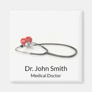 Aimant Stéthoscope avec cœur   Soins médicaux & Santé