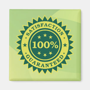 Aimant Sticker 100% Satisfaction Garantie
