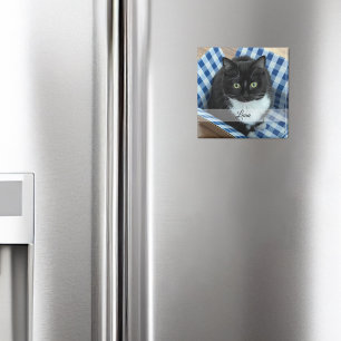 Aimant Sticker pour animal de compagnie photo avec nom