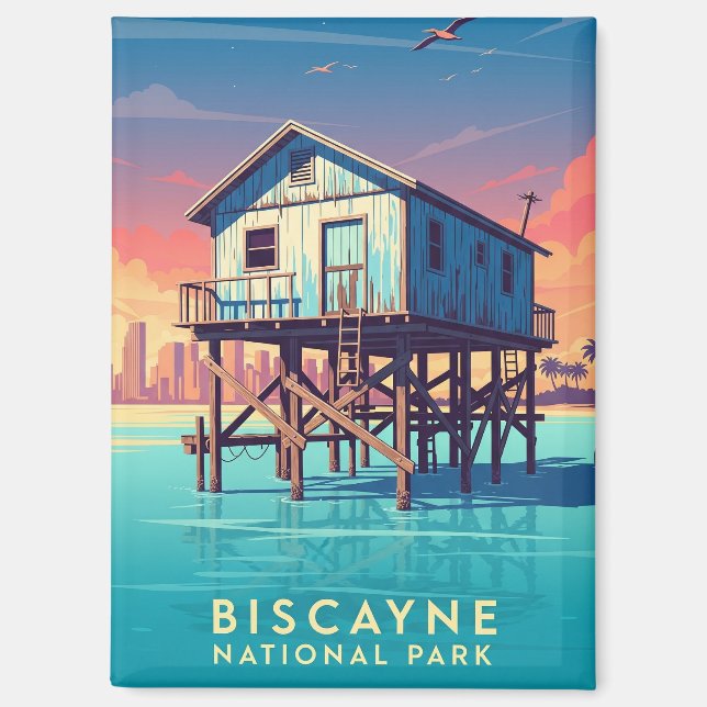 Aimant Stiltsville dans le parc national de Biscayne (Recto)