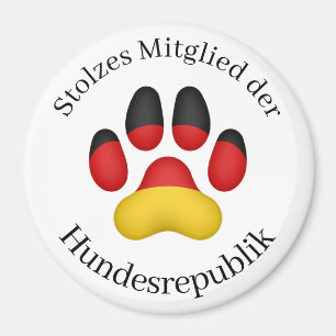 Aimant Stolzes Mitglied der Hundesrepublik Chien allemand