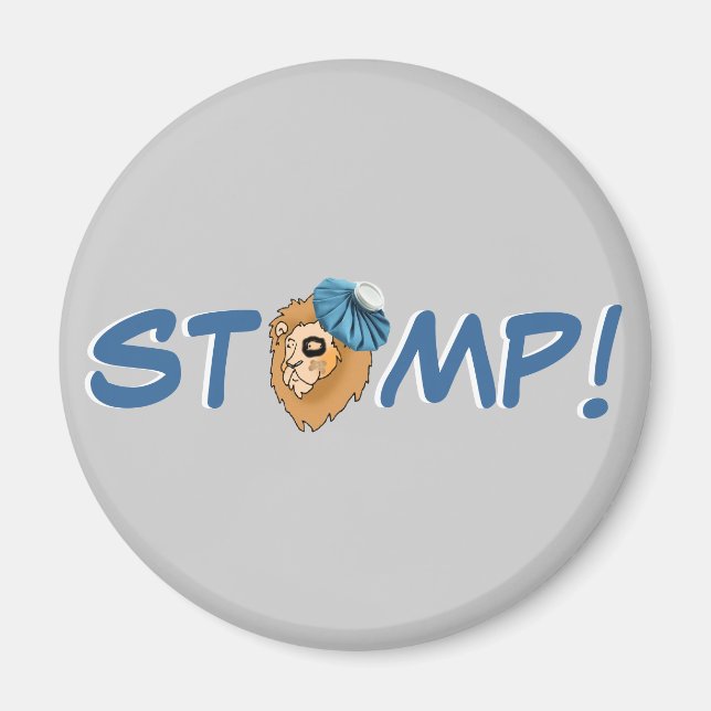 Aimant STOMP ! - Football de Détroit (Devant)