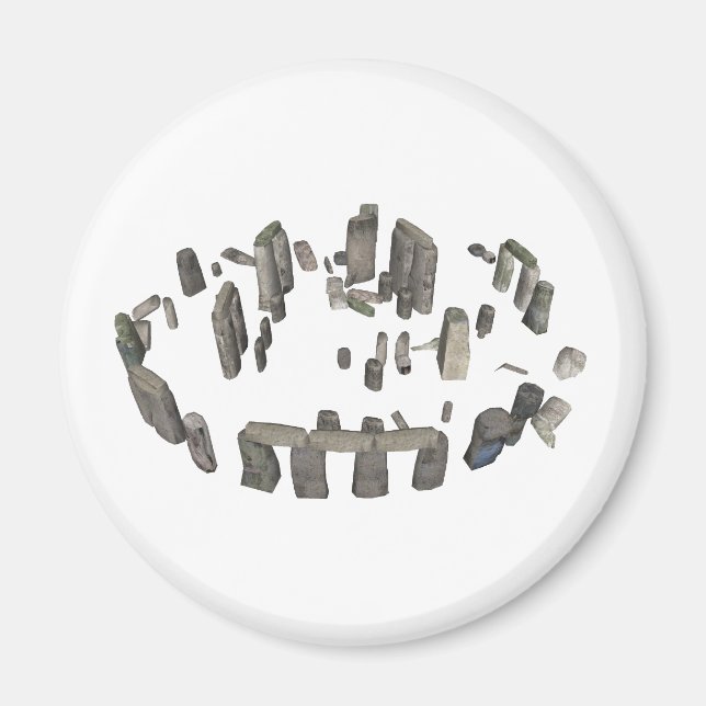 Aimant Stonehenge : Modèle 3D : (Devant)
