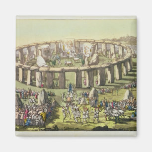 Aimant Stonehenge, ou un temple circulaire des druides,