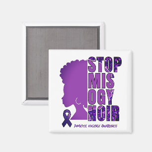 Aimant STOP MISOGYNOIR Sensibilisation à la violence dome