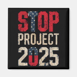 Aimant Stop Project 2025 Trump Biden Vintage