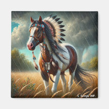 Storm Stallions Paint Horse Amant amérindien