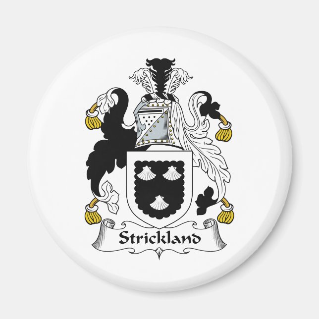 Aimant Strickland Family Crest (Devant)