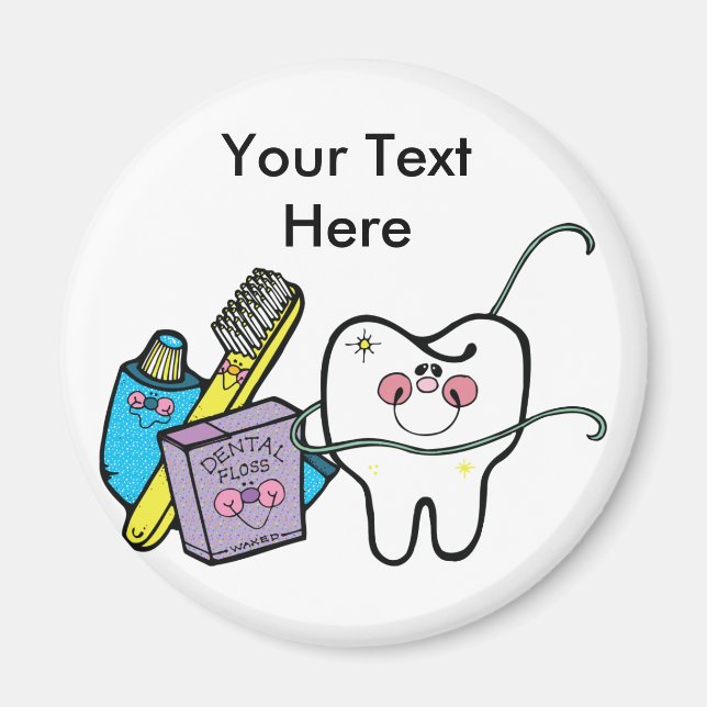 Aimant Studios dentaires pour la journée des dentistes 6  (Devant)