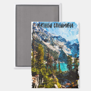 Aimant Style British Columbia Canada Mountain View