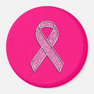 Aimant Style de Parties scintillant Chrome Vibrant Pink R