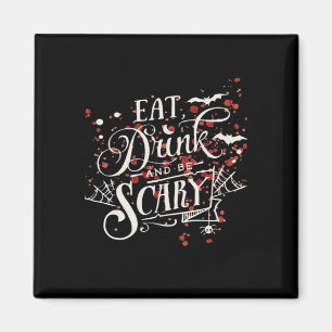 Aimant Style graphique effrayant d'Halloween sauvage