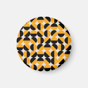 Aimant Style seventies, demi-cercles géométriques.