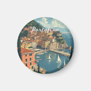 Aimant Style Vintage Portofino Gênes Italie