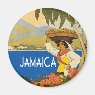 Aimant Style voyage vintage jamaïcain