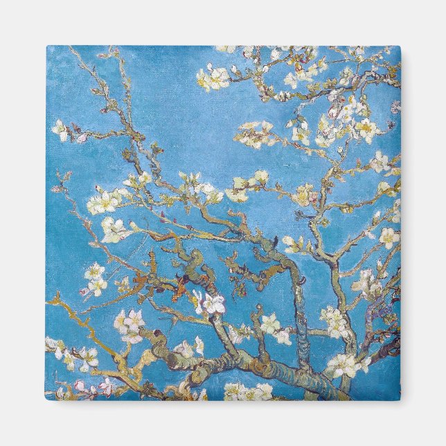 Aimant Succursales avec amande Blossom Van Gogh (Devant)