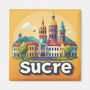 Aimant Sucre Bolivie Cadeau de Voyage Souvenir 🗺️