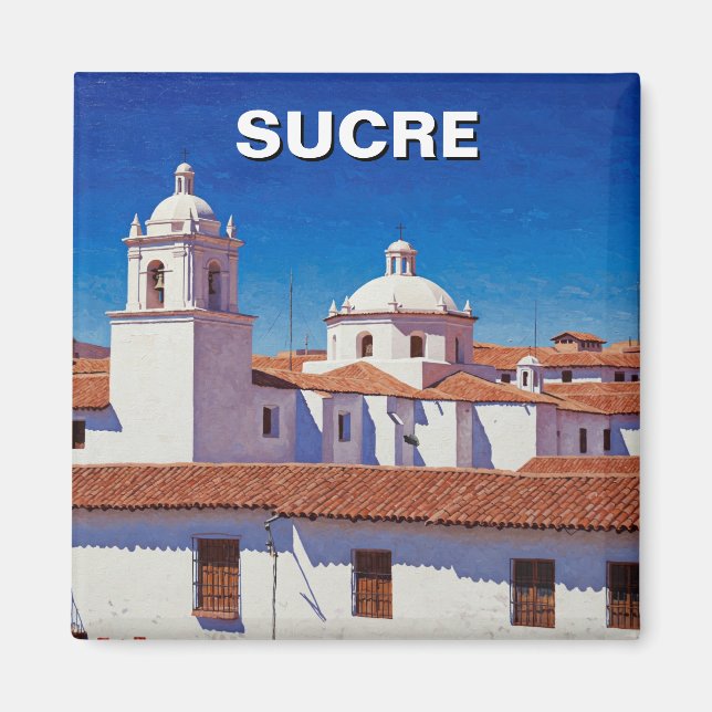Aimant Sucre Bolivie Travel (Devant)