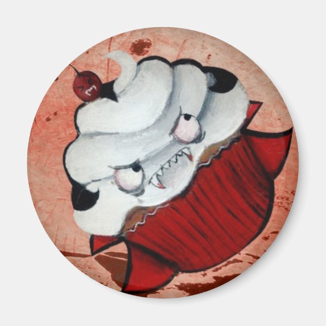 Aimant Sucré Vampire Cupcake (Devant)