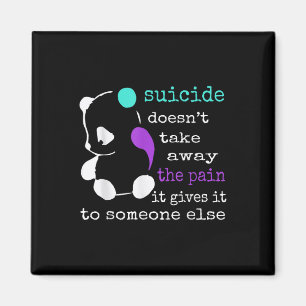 Aimant Suicide Douleur Semicolon Cadeau Prévention du sui