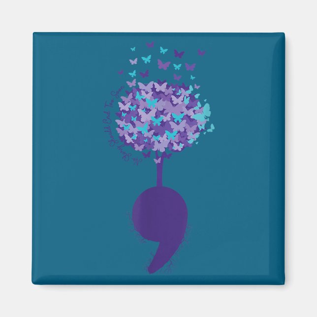 Aimant Suicide Prevention Awareness No Story Should End T (Devant)