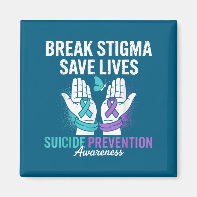 Aimant Suicide Prevention Suprt Break Stigma Suicide Awar (Devant)