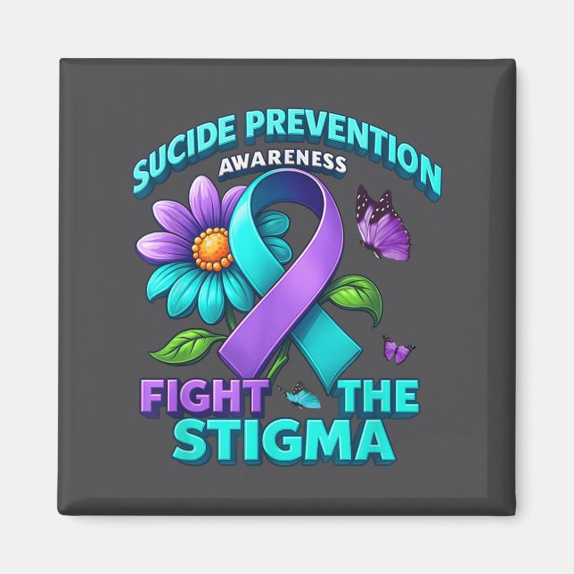 Aimant Suicide Prevention Suprt Fight Stigma Suicide Awar (Devant)