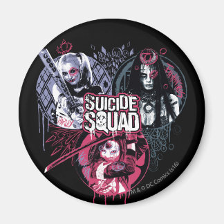 Aimant Suicide Squad | Girls Graffiti Badges