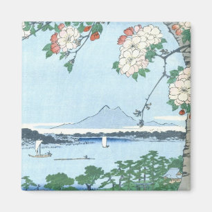 Aimant Suijin Shrine Massaki Hiroshige Art japonais