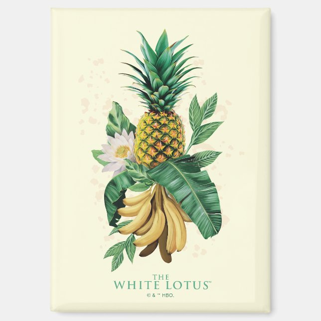 Aimant Suite ananas au White Lotus (Recto)