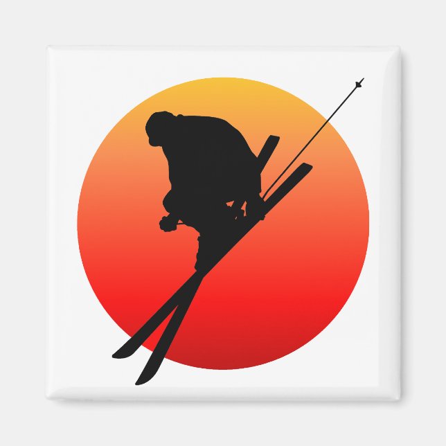 Aimant Sun cool ski (Devant)