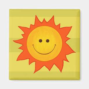 Aimant Sun de sourire heureux