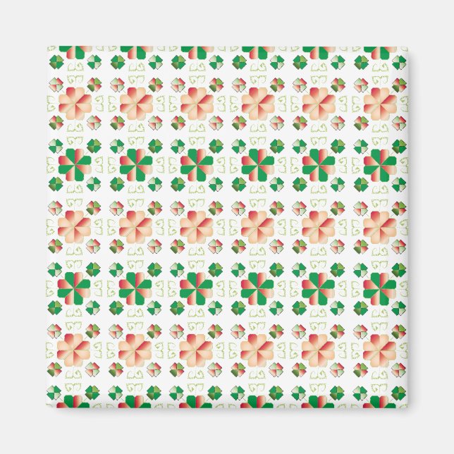 Aimant SUN traditionnel letton motif géométrique X (Devant)