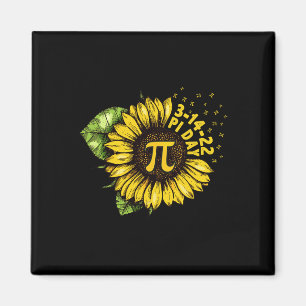 Aimant Sunflower Happy Pi Day Chemise Mathématique Math E