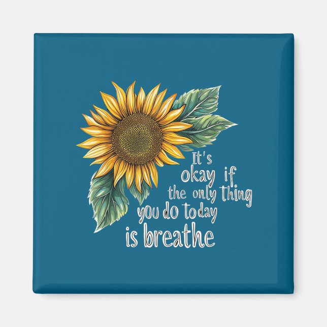 Aimant Sunflower Suicide Awareness  (Devant)