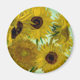 Aimant Sunflowers dans Vase Van Gogh Art