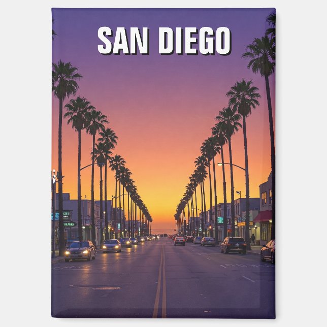 Aimant Sunset San Diego California (Recto)