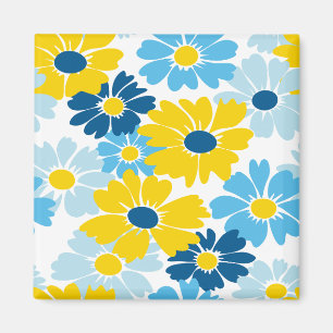 Aimant Sunshine Blue Sky Blooming Daisy