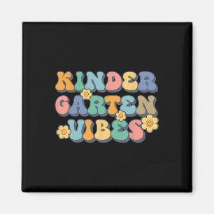 Aimant Super Bonjour maternelle Vibes Retro Enseignant Re