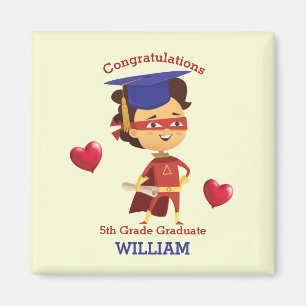 Aimant Super Boy Congrats 5e année