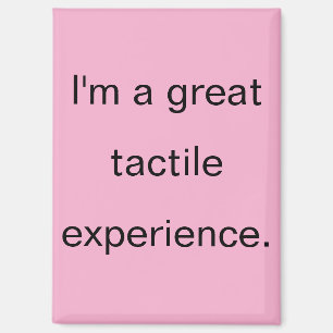 Aimant Superbe expérience tactile Réfrigérateur rose