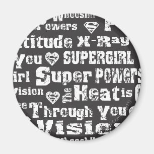 Aimant Supergirl a affligé le texte