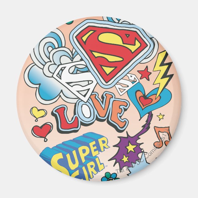 Aimant Supergirl Love (Devant)